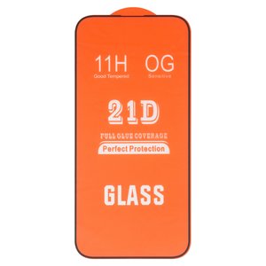 Vidrio de protección templado puede usarse con Apple iPhone 16 Pro Max, Full Glue, compatible con estuche, sin embalaje, sin pañuelos , negro