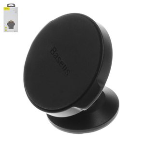 Автомобільний тримач Baseus, чорний, магнітний, клейка основа, #SUER B01