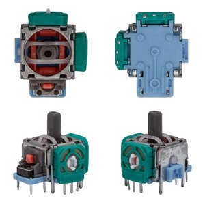 Механізм 3D джойстика для Sony PlayStation 4, 3 pin, зелений, 10 кОм, controller