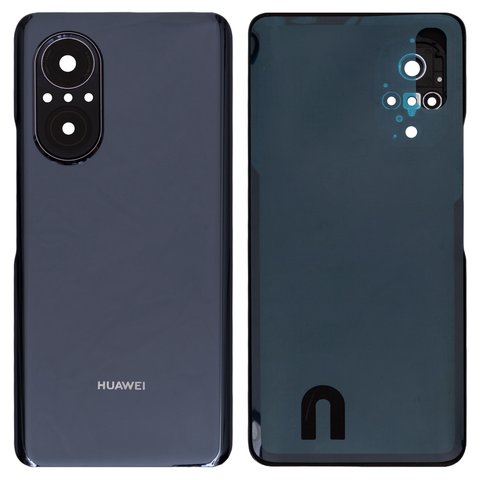 Задня панель корпуса для Huawei Nova 9 SE, чорна, із склом камери