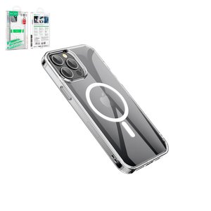 Чохол Hoco Magnetic airbag series для iPhone 14 Pro, ударостійкий, прозорий, магнітний, пластик, MagSafe, #6931474779465