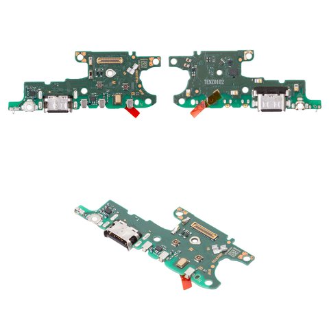 Шлейф для Huawei Honor 90 Lite, коннектора зарядки, с компонентами, Original PRC , плата зарядки