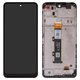 Дисплей для Motorola Moto E32s, чорний, з рамкою, High Copy