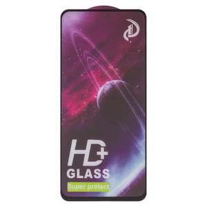 Захисне скло All Spares для Realme C75, сумісне з чохлом, Full Glue, чорний