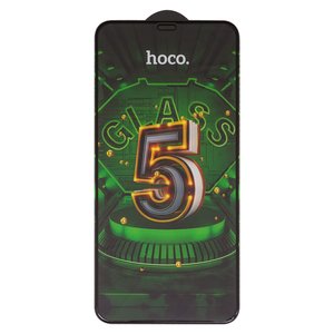 Защитное стекло Hoco G12 для Apple iPhone 11 Pro Max, iPhone XS Max, 5D Full Glue, без упаковки , черный