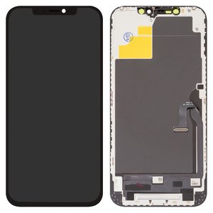Дисплей для iPhone 12 Pro Max, чорний, з рамкою, TFT , ZY, LTPS HD+