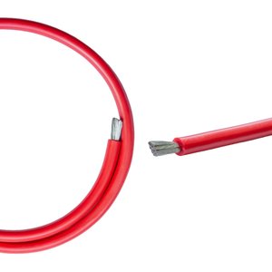 Провід в силіконовій ізоляції 6AWG, 16 мм², 1 м, червоний