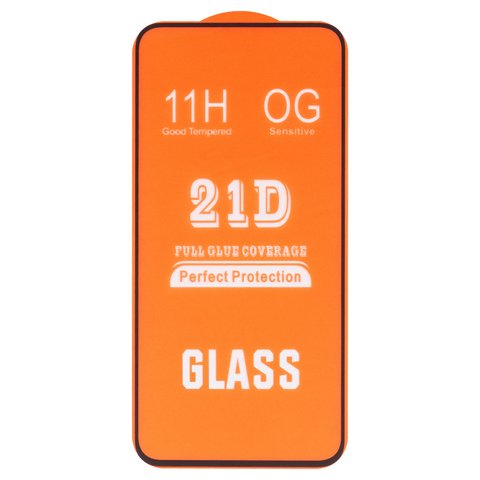 Защитное стекло для Samsung M556 Galaxy M55, совместимо с чехлом, Full Glue, без упаковки , черный