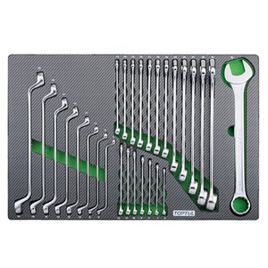 Набор комбинированых и накидных ключей TOPTUL GED2820