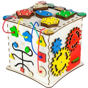 Бізіборд GoodPlay Кубик для розвитку 25×25×25 
