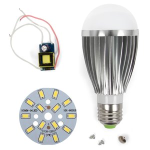 Juego de piezas para armar lámpara LED regulable SQ-Q03 5730 7 W (luz blanca fría, E27) Juego de piezas para armar lámpara LED regulable SQ-Q03 5730 7 W (luz blanca fría, E27)